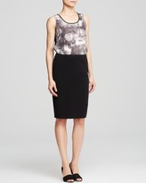 Thumbnail for your product : Eileen Fisher Scoop Neck Printed Silk Tank