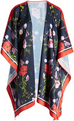 Ted Baker Hedgerow Floral Ruana