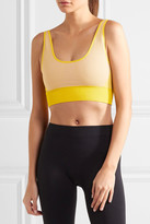 Thumbnail for your product : adidas by Stella McCartney The Seamless Climalite Stretch Sports Bra - Mustard