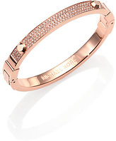 Thumbnail for your product : Michael Kors Brilliance Astor Pavé Studded Bangle Bracelet/Rose Goldtone