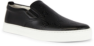 gucci dublin slip on black