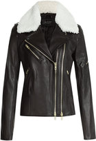 Thumbnail for your product : Rag & Bone Leather Biker Jacket with Shearling
