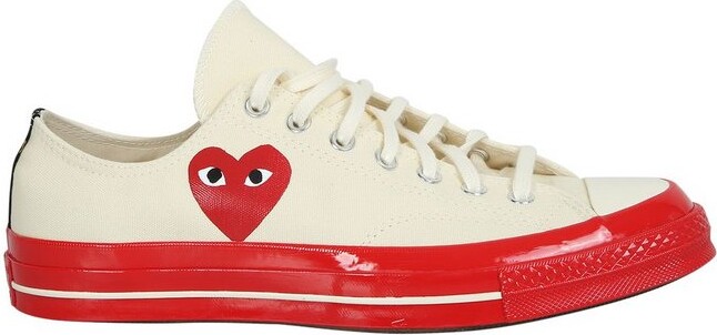 Comme des Garçons PLAY X Converse Chuck 70 Lace-Up Sneakers