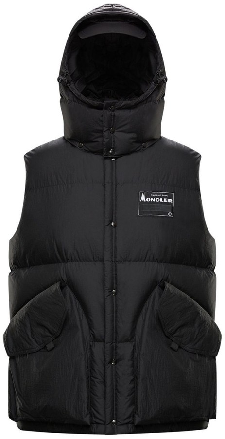 moncler vest hood