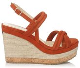 Thumbnail for your product : Jimmy Choo Nomad Tabasco Suede Cork and Espadrille Wedges