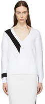 Thumbnail for your product : Rag & Bone White and Black Cricket V-Neck Sweater