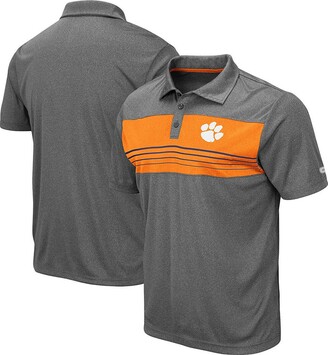 Colosseum Men's Heathered Charcoal Clemson Tigers Smithers Polo