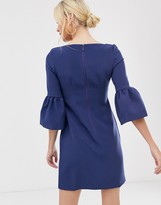 Thumbnail for your product : Vesper flute sleeve shift dress