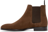 Thumbnail for your product : Paul Smith Brown Suede Gerald Chelsea Boots