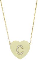 Thumbnail for your product : Jennifer Meyer Women's Initial Heart Pendant Necklace-Colorless