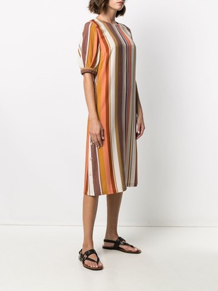 Aspesi Round-Neck Striped Dress