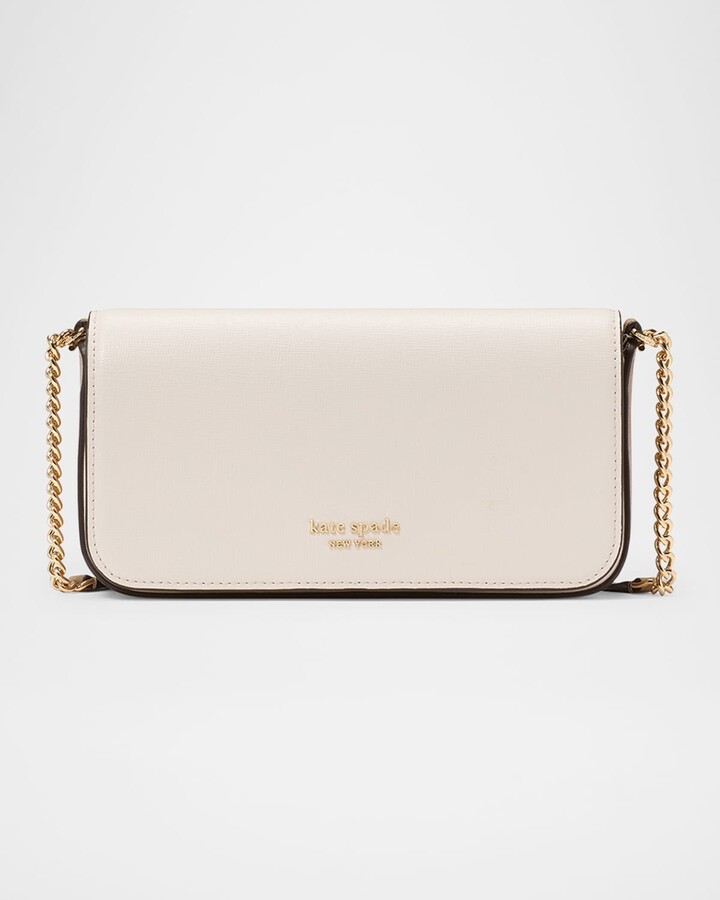 Devin Colorblock Flap Leather Wallet On Chain