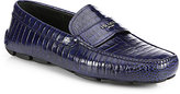 Thumbnail for your product : Prada Stamped Croc Logo Drivers
