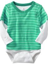 Thumbnail for your product : Old Navy 2-in-1 Long-Sleeved Bodysuits for Baby