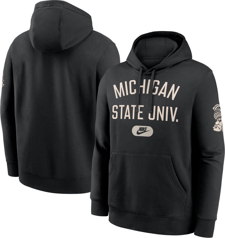 Nike Men's Black Michigan State Spartans Fashion Club Pullover Hoodie
