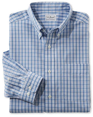 L.L. Bean Wrinkle-Free Vacationland Shirt, Slim Fit Long-Sleeve Plaid