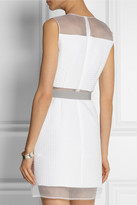 Thumbnail for your product : Victoria Beckham Victoria, Silk organza-trimmed quilted faille dress