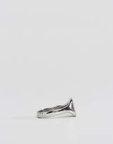 Thumbnail for your product : ASOS DESIGN pinky ring in silver tone