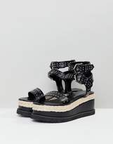 Thumbnail for your product : boohoo Studded Platform Espadrille Sandals