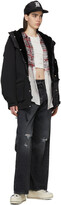 Thumbnail for your product : R 13 Black Oversized Parka Coat