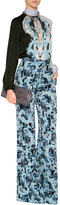 Thumbnail for your product : Emilio Pucci Silk Printed Pants Zaffiro