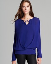 Thumbnail for your product : Ella Moss Blouse - Stella Tie Front