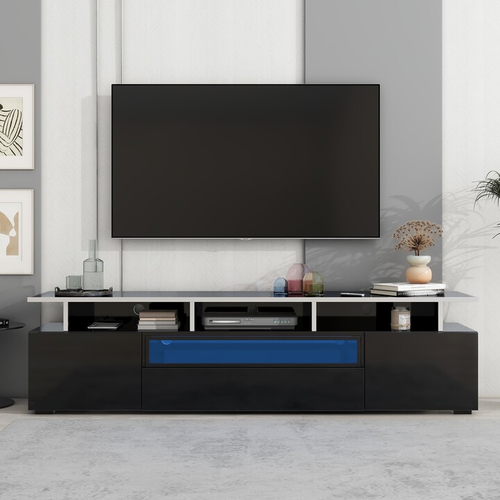 NINEDIN Modern Stylish TV for TVs Up to 80" with LED Color