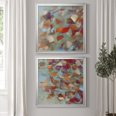 Ivy Bronx Confetti Party I - 2 Piece Painting Print Set