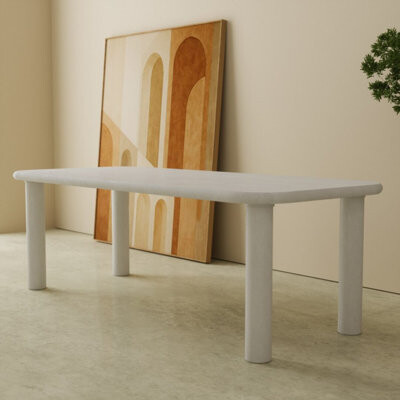 Urban Woodcraft Aero 90-in Modern Oval Dining Table