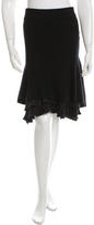 Thumbnail for your product : Robert Rodriguez Cashmere & Silk-Blend Ruffled Skirt