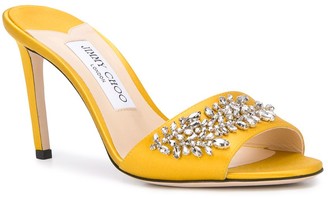 Jimmy Choo Stacey 85mm crystal-embellished sandals