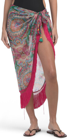 TJMAXX Anne Pareo Cover-Up Skirt For Women Polyester