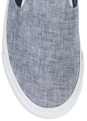 Ben Sherman Percy Faux Leather-Trimmed Slip-On Sneakers
