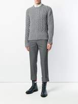 Thumbnail for your product : Thom Browne Rwb Intarsia Fun-Mix Cable Pullover