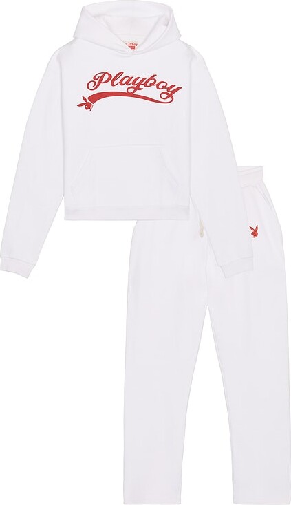 Playboy Logo Hoodie and Sweatpant Set