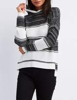 Thumbnail for your product : Charlotte Russe Striped Pullover Hoodie
