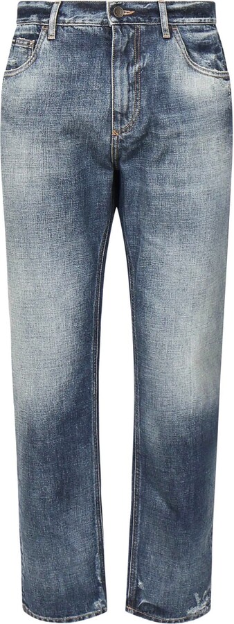 Dolce & Gabbana Loose Cotton Denim Jeans