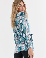 Thumbnail for your product : Love snake print shirt