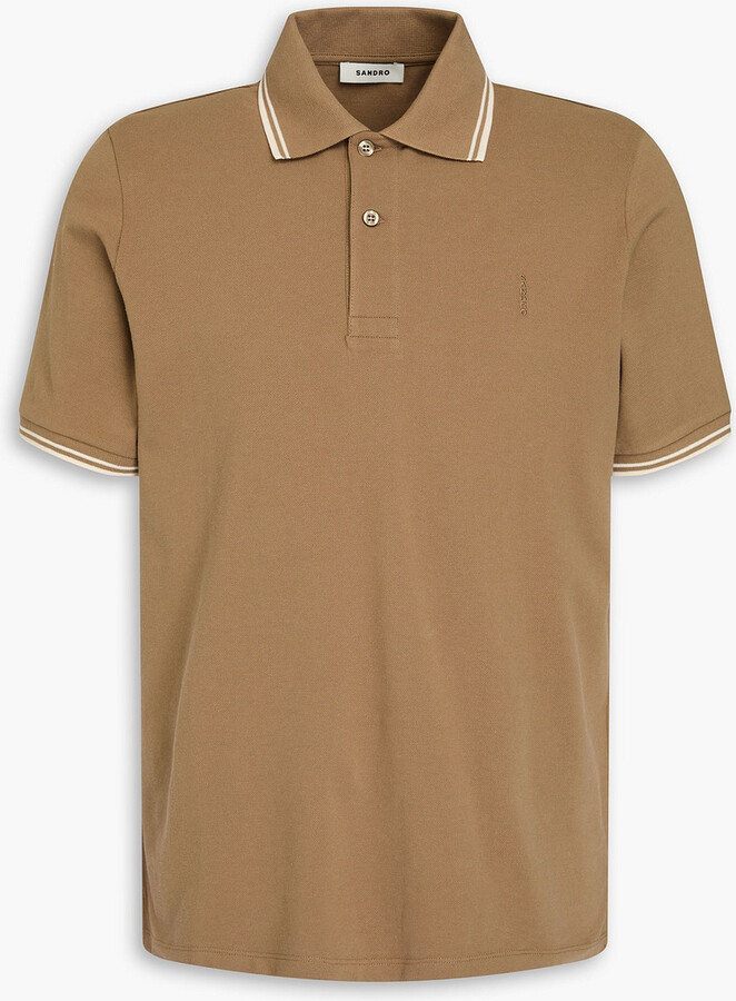 Sandro Cotton-piqué polo shirt