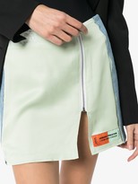 Thumbnail for your product : Heron Preston X Sami Miro panelled zip mini skirt