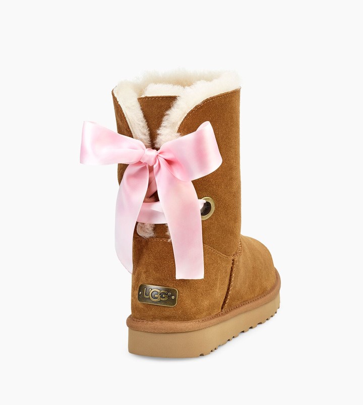 UGG Short Bailey Bow Satin Ribbon - ShopStyle Cold Weather Boots