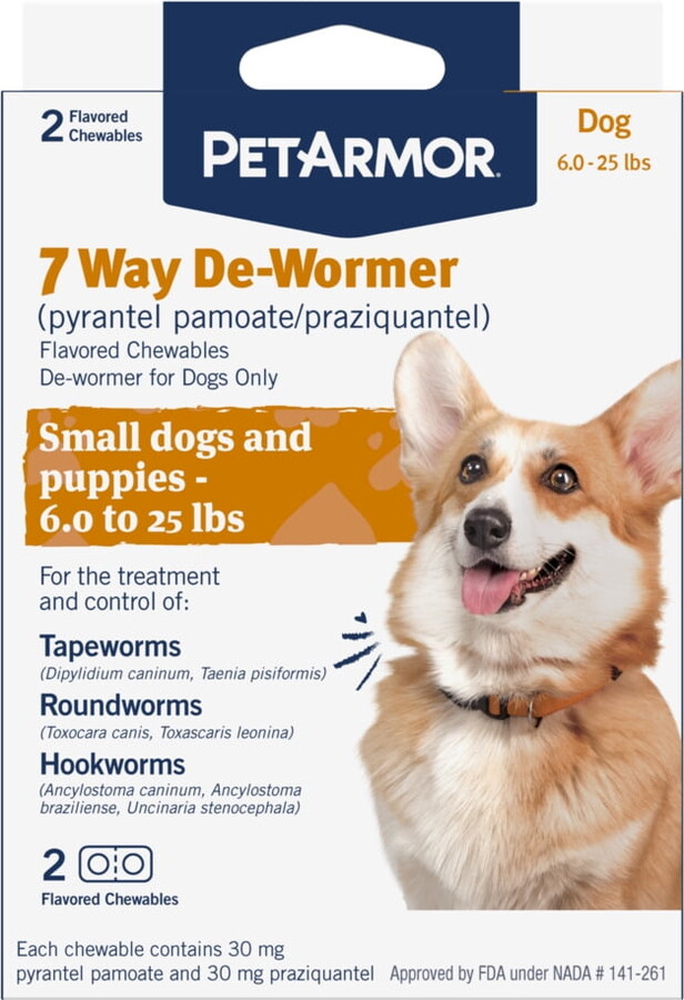 PETARMOR 7 Way De-Wormer for Puppies and Small Dogs
