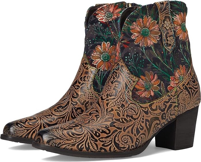 L'Artiste by Spring Step Brydie Women's Boots Olive : EU 35 (US Women's 5) M, Leather