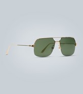 Thumbnail for your product : Cartier Eyewear Collection Aviator-style gold sunglasses