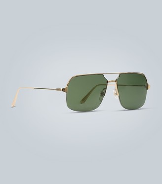 Cartier Eyewear Collection Aviator-style gold sunglasses