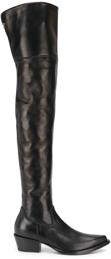 thigh high cowboy boots for women