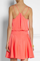 Thumbnail for your product : Milly Neon stretch-silk mini dress