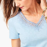Thumbnail for your product : Talbots Lace-Trim V-Neck Tee