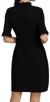 Thumbnail for your product : Proenza Schouler Sculpted Frayed Trim Mini-Dress