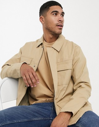 topman beige coat